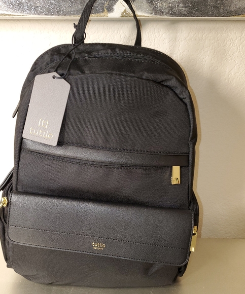 Tutilo Unisex Black Backback - Picture 2 of 8